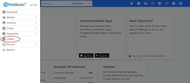 FinalBooks Add Tax Settings