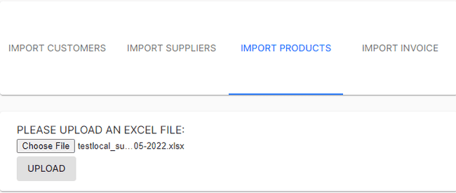 Finalbooks Import Products by Excel